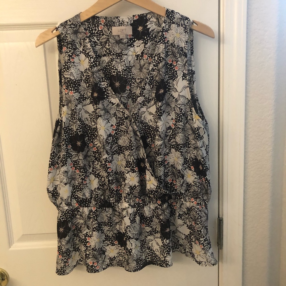 Loft Outlet faux wrap blouse